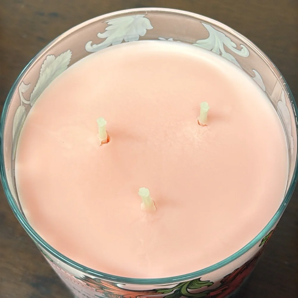 Bath & Body Works Flowerchild 3 Wick Candle With Decorative Sunburst Lid